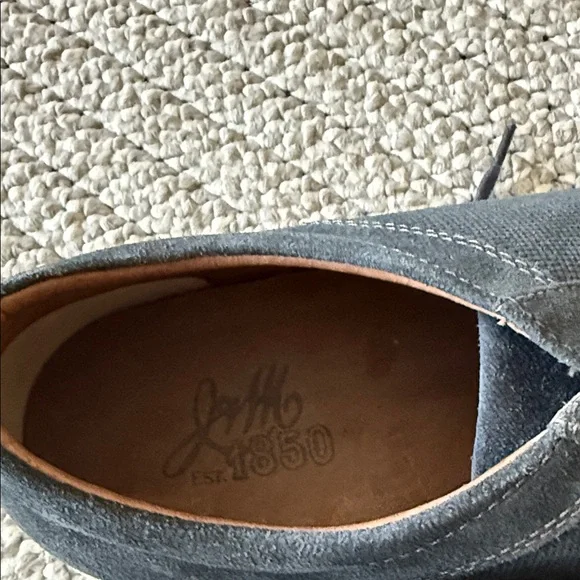 Men's Stylish Blue Canvas Sneakers - Picture 2 of 3